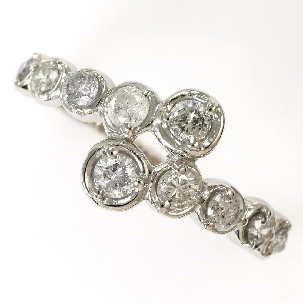 PT900 Platinum Ring, 1 Diamond, 0.50ct, Total Weight 3.0g, Jewelry